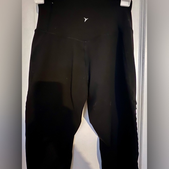 Old Navy Leggings Rockstar Moto Black women’s medium - Picture 2 of 5